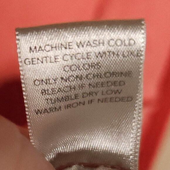 CJ Banks Womens Plus Salmon Pink Full Zip Jacket 2X - Picture 7 of 7